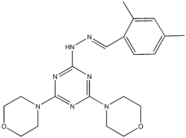 331677-18-0 2,4-dimethylbenzaldehyde [4,6-di(4-morpholinyl)-1,3,5-triazin-2-yl]hydrazone