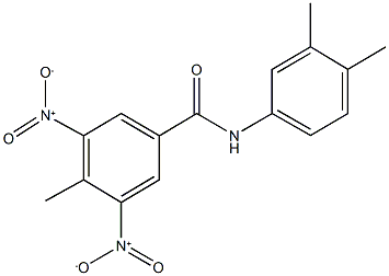 N-(3,4-dimethylphenyl)-3,5-bisnitro-4-methylbenzamide Structure