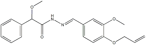 N'-[4-(allyloxy)-3-methoxybenzylidene]-2-methoxy-2-phenylacetohydrazide|