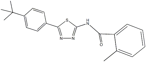 331818-32-7 N-[5-(4-tert-butylphenyl)-1,3,4-thiadiazol-2-yl]-2-methylbenzamide