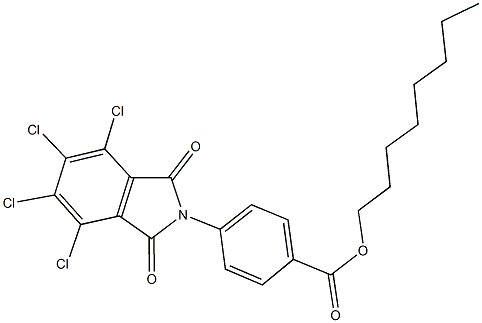 octyl 4-(4,5,6,7-tetrachloro-1,3-dioxo-1,3-dihydro-2H-isoindol-2-yl)benzoate Structure