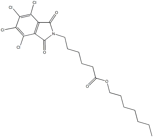 heptyl 6-(4,5,6,7-tetrachloro-1,3-dioxo-1,3-dihydro-2H-isoindol-2-yl)hexanoate Structure