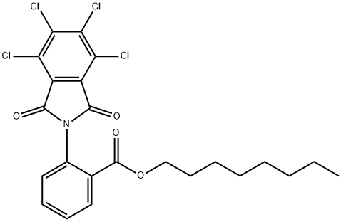 octyl 2-(4,5,6,7-tetrachloro-1,3-dioxo-1,3-dihydro-2H-isoindol-2-yl)benzoate Structure