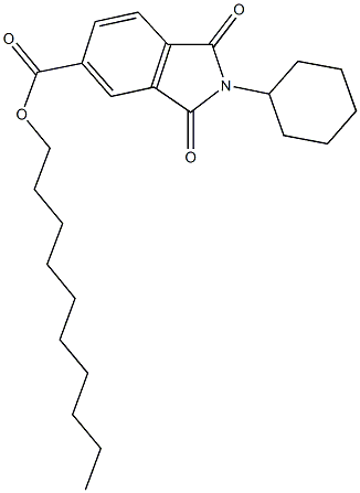 331831-08-4 decyl 2-cyclohexyl-1,3-dioxo-5-isoindolinecarboxylate