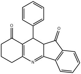 10-phenyl-7,8,10,10a-tetrahydro-6H-indeno[1,2-b]quinoline-9,11-dione Struktur