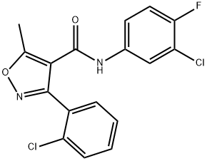 331847-94-0 N-(3-chloro-4-fluorophenyl)-3-(2-chlorophenyl)-5-methyl-4-isoxazolecarboxamide