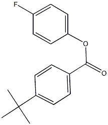 4-fluorophenyl 4-tert-butylbenzoate Structure