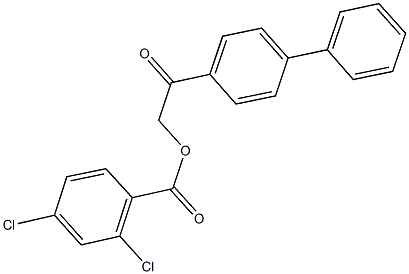2-[1,1'-biphenyl]-4-yl-2-oxoethyl 2,4-dichlorobenzoate,331866-04-7,结构式