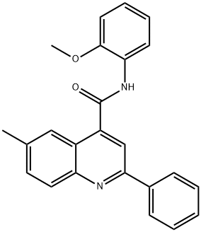 331869-13-7 N-(2-methoxyphenyl)-6-methyl-2-phenyl-4-quinolinecarboxamide