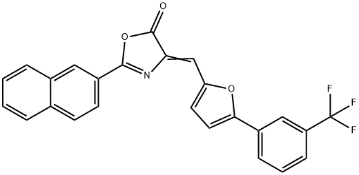 331957-16-5 2-(2-naphthyl)-4-({5-[3-(trifluoromethyl)phenyl]-2-furyl}methylene)-1,3-oxazol-5(4H)-one