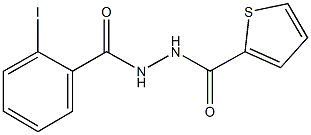 2-iodo-N'-(2-thienylcarbonyl)benzohydrazide 结构式