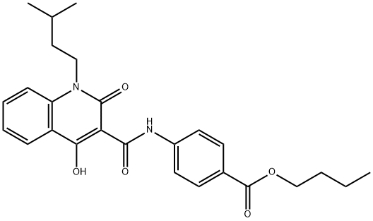 331963-10-1 butyl 4-({[4-hydroxy-1-(3-methylbutyl)-2-oxo-1,2-dihydroquinolin-3-yl]carbonyl}amino)benzoate