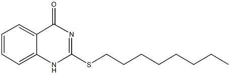2-(octylsulfanyl)quinazolin-4(1H)-one Structure