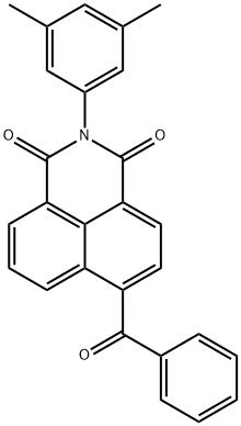 6-benzoyl-2-(3,5-dimethylphenyl)-1H-benzo[de]isoquinoline-1,3(2H)-dione,331972-52-2,结构式