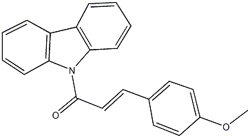 4-[3-(9H-carbazol-9-yl)-3-oxo-1-propenyl]phenyl methyl ether 结构式