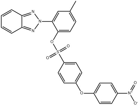 2-(2H-1,2,3-benzotriazol-2-yl)-4-methylphenyl 4-{4-nitrophenoxy}benzenesulfonate Structure