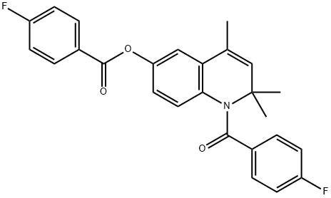 332019-39-3 1-(4-fluorobenzoyl)-2,2,4-trimethyl-1,2-dihydro-6-quinolinyl 4-fluorobenzoate