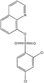 8-quinolinyl 2,4-dichlorobenzenesulfonate 结构式