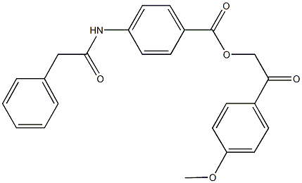 332023-38-8 2-(4-methoxyphenyl)-2-oxoethyl 4-[(phenylacetyl)amino]benzoate