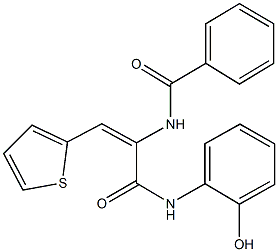 332044-97-0 N-[1-[(2-hydroxyanilino)carbonyl]-2-(2-thienyl)vinyl]benzamide