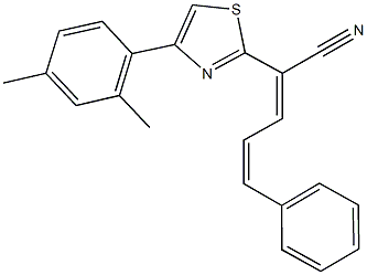 332046-18-1 2-[4-(2,4-dimethylphenyl)-1,3-thiazol-2-yl]-5-phenyl-2,4-pentadienenitrile