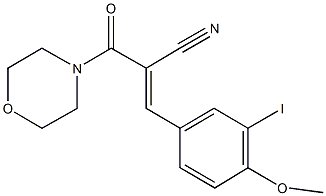 332057-72-4 3-(3-iodo-4-methoxyphenyl)-2-(4-morpholinylcarbonyl)acrylonitrile