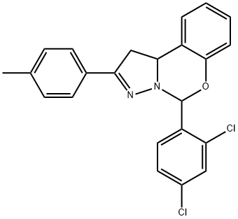332061-05-9 5-(2,4-dichlorophenyl)-2-(4-methylphenyl)-1,10b-dihydropyrazolo[1,5-c][1,3]benzoxazine