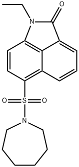 332074-97-2 6-(1-azepanylsulfonyl)-1-ethylbenzo[cd]indol-2(1H)-one