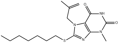332098-64-3 8-(heptylsulfanyl)-3-methyl-7-(2-methyl-2-propenyl)-3,7-dihydro-1H-purine-2,6-dione