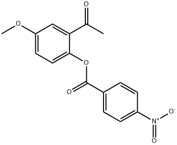 2-acetyl-4-methoxyphenyl 4-nitrobenzoate|