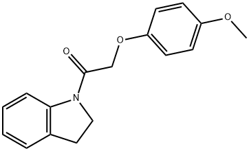 1-[(4-methoxyphenoxy)acetyl]indoline,332146-54-0,结构式
