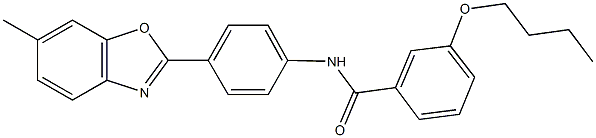 332151-63-0 3-butoxy-N-[4-(6-methyl-1,3-benzoxazol-2-yl)phenyl]benzamide