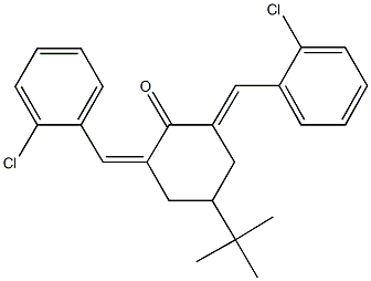 4-tert-butyl-2,6-bis(2-chlorobenzylidene)cyclohexanone|