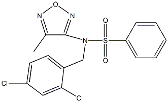 N-(2,4-dichlorobenzyl)-N-(4-methyl-1,2,5-oxadiazol-3-yl)benzenesulfonamide