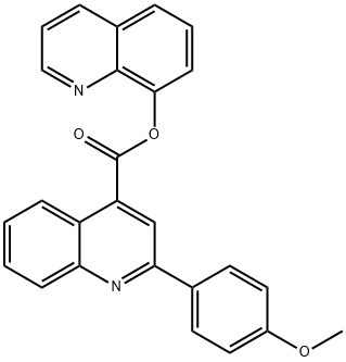 8-quinolinyl 2-(4-methoxyphenyl)-4-quinolinecarboxylate Struktur