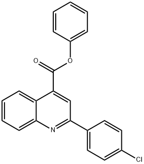 phenyl 2-(4-chlorophenyl)-4-quinolinecarboxylate Struktur