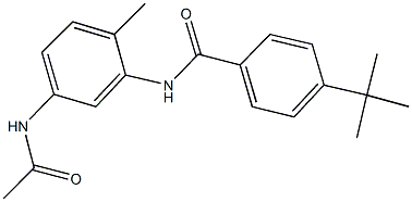 N-[5-(acetylamino)-2-methylphenyl]-4-(1,1-dimethylethyl)benzamide Structure