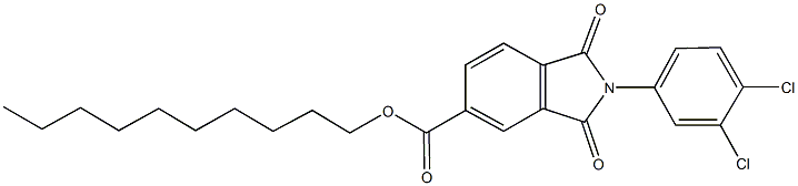 decyl 2-(3,4-dichlorophenyl)-1,3-dioxoisoindoline-5-carboxylate Structure