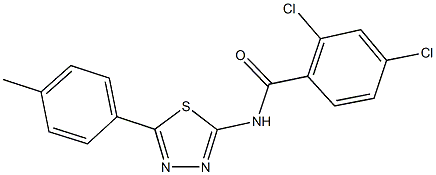 2,4-dichloro-N-[5-(4-methylphenyl)-1,3,4-thiadiazol-2-yl]benzamide|