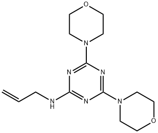 N-allyl-N-[4,6-di(4-morpholinyl)-1,3,5-triazin-2-yl]amine Struktur