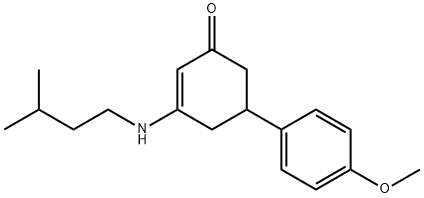 3-(isopentylamino)-5-(4-methoxyphenyl)-2-cyclohexen-1-one,332861-64-0,结构式