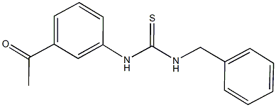 N-(3-acetylphenyl)-N'-benzylthiourea Struktur