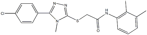 2-{[5-(4-chlorophenyl)-4-methyl-4H-1,2,4-triazol-3-yl]sulfanyl}-N-(2,3-dimethylphenyl)acetamide Struktur