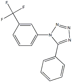 5-phenyl-1-[3-(trifluoromethyl)phenyl]-1H-tetraazole Struktur