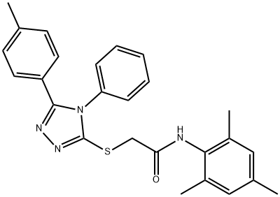 332923-00-9 N-mesityl-2-{[5-(4-methylphenyl)-4-phenyl-4H-1,2,4-triazol-3-yl]sulfanyl}acetamide