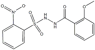 332942-06-0 2-nitro-N'-(2-methoxybenzoyl)benzenesulfonohydrazide
