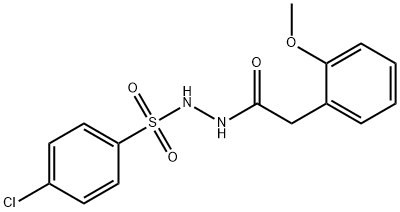 4-chloro-N'-[(2-methoxyphenyl)acetyl]benzenesulfonohydrazide|
