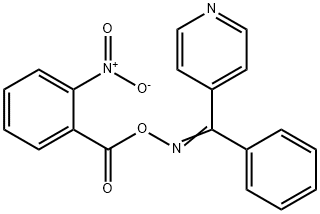 phenyl(4-pyridinyl)methanone O-{2-nitrobenzoyl}oxime Struktur