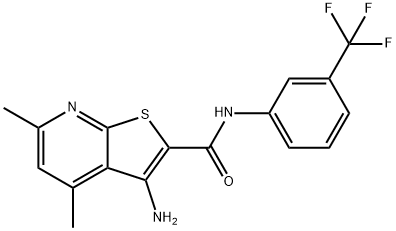 332950-01-3 3-amino-4,6-dimethyl-N-[3-(trifluoromethyl)phenyl]thieno[2,3-b]pyridine-2-carboxamide