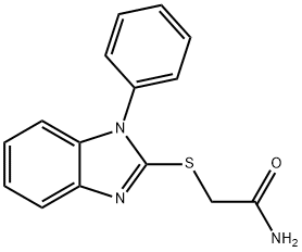 2-[(1-phenyl-1H-benzimidazol-2-yl)sulfanyl]acetamide Structure